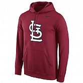 Men's St. Louis Cardinals Nike Logo Performance Pullover Hoodie - Red,baseball caps,new era cap wholesale,wholesale hats